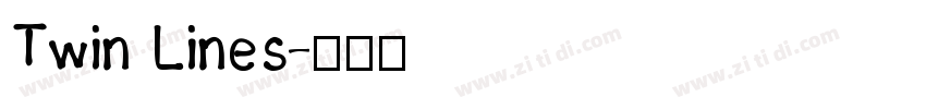 Twin Lines字体转换